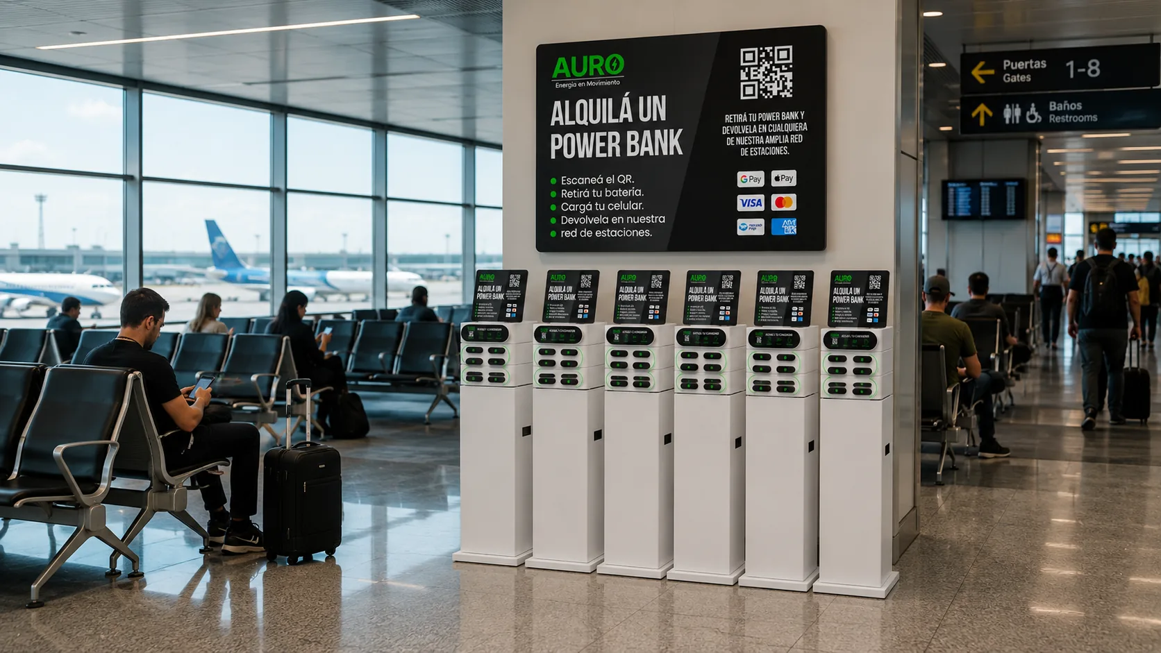 Estación AURO en aeropuerto