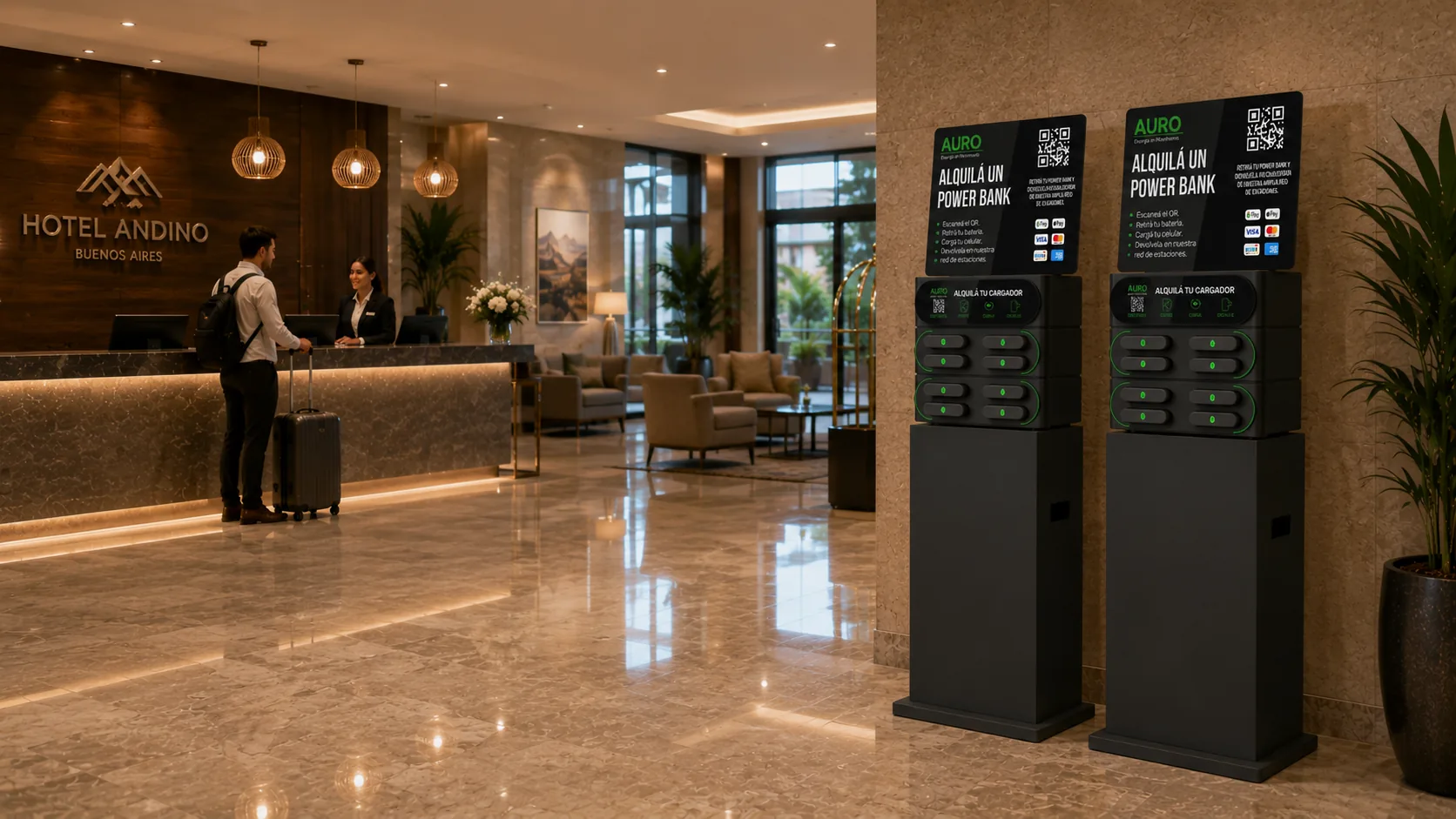 Estación AURO en hotel