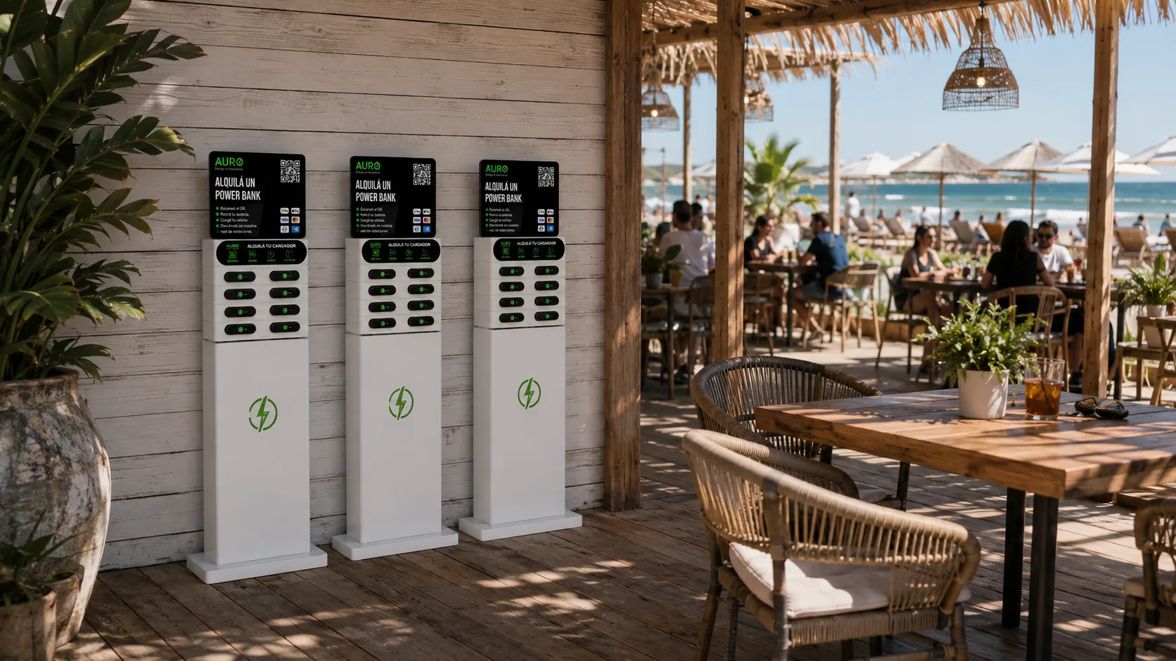 Estación AURO en playa