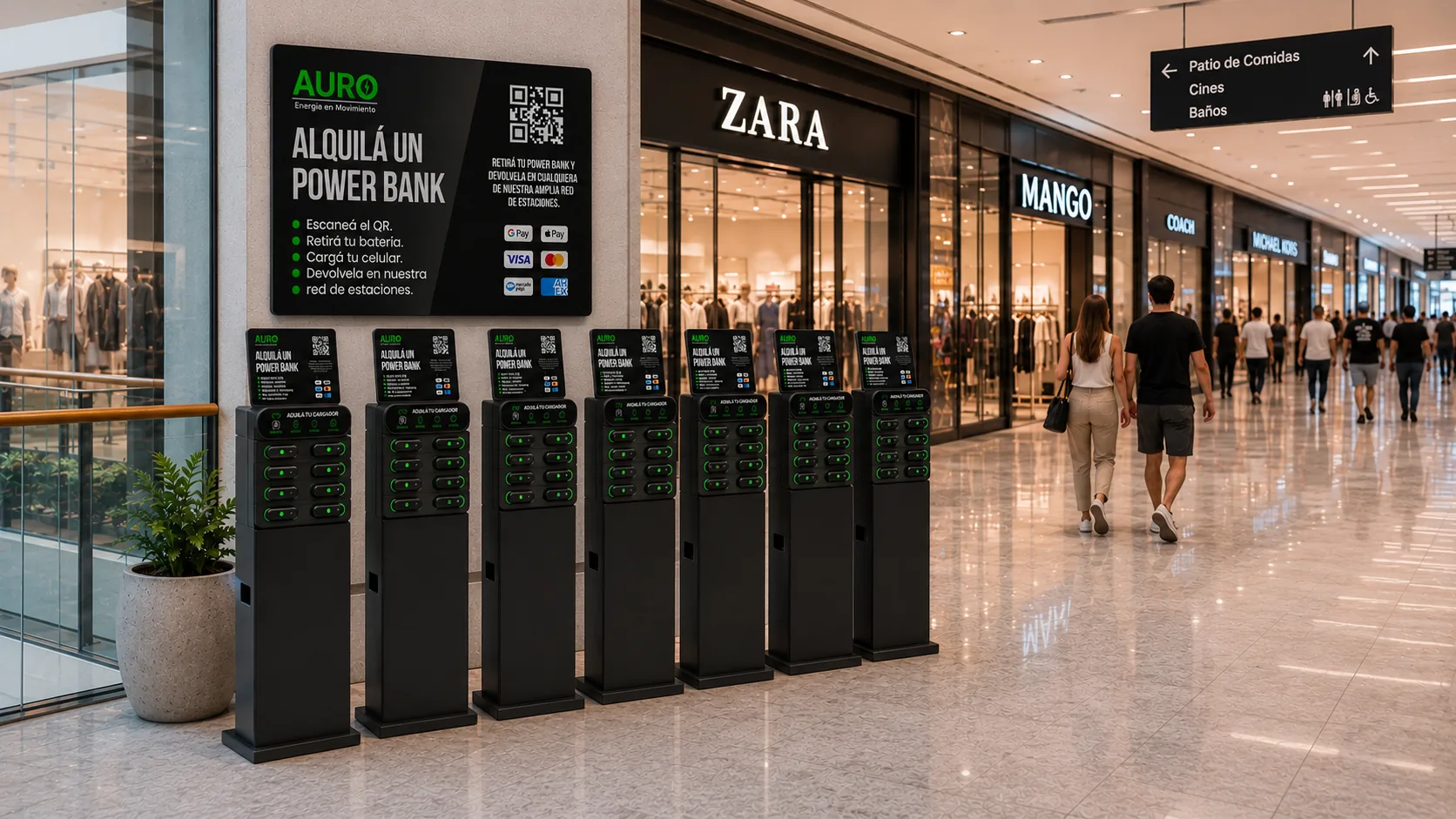 Estación AURO en shopping
